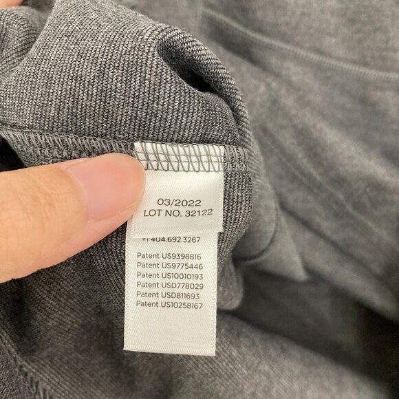 LALABU Soothe Short Sleeve Shirt Kangaroo Pouch Gray Size XL - Picture 8 of 11